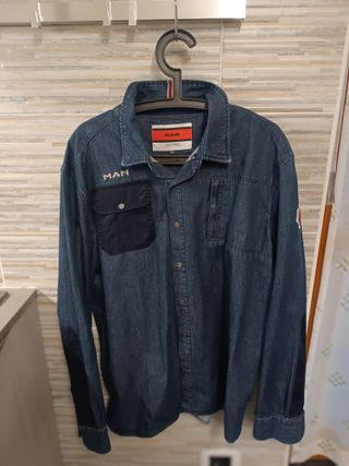 Camicia jeans uomo XL originale man truck-wear