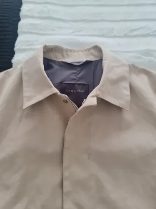 Gabardina Zara Hombre Talla M Arena