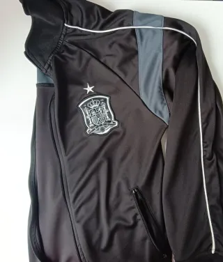 Chaqueta Selección Española Fútbol Negra
