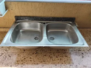 Fregadero doble acero inoxidable