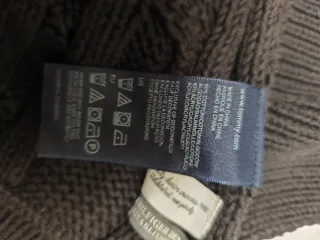 Bufanda tejida negra