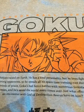 Camisola Dragon Ball Goku Tamanho 152
