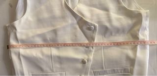 Traje de 3 Piezas Blanco Hombre Talla L