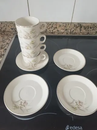 Juego de café 4 servicios porcelana
