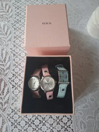 Reloj Tous niña rosa y plateado