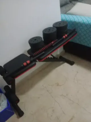 Banco de pesas ajustable