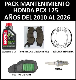 Pack Mantenimiento Honda PCX 125 (2010-2026)