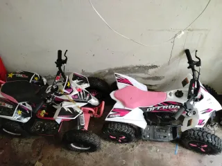 Quad infantil rosa y blanco