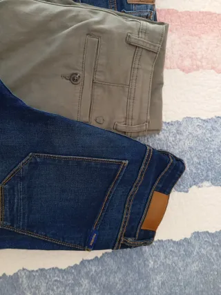 Lote 5 Pantalones Vaqueros Niño Talla 12/14