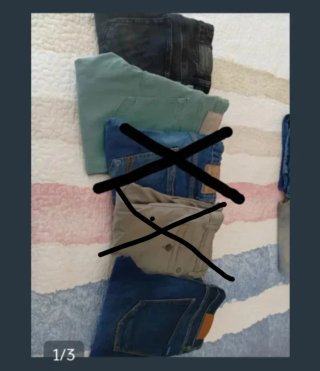 Lote 3 Pantalones Vaqueros Niño Talla 12/14