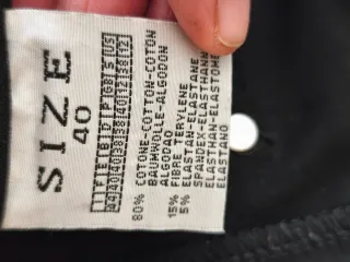 Pantalón pitillo Fashion T negro Talla M