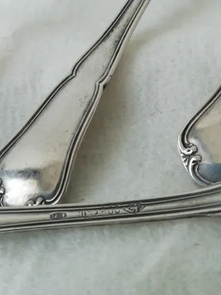 Set 6 cucchiaini antichi argento 800 firmati