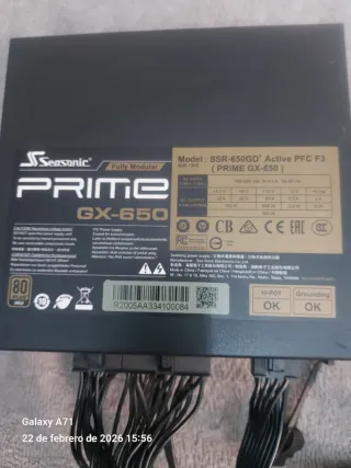 Seasonic Prime GX650 Fuente de Alimentación LEER