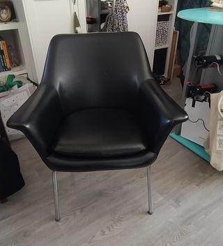 Sillón vintage cuero años 60