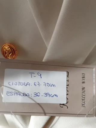 Traje Comunión Blanco Talla 9