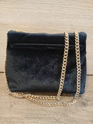 Bolso fiesta terciopelo negro Vivance