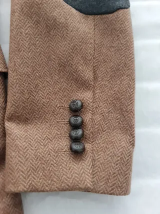 Americana Zara Lana Marrón Talla 48