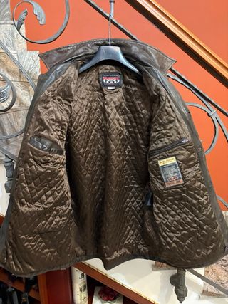 Giacca vera pelle modello vecchia America vintage