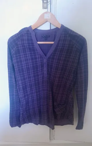 Camisa Vans a cuadros morada talla M