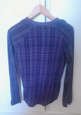 Camisa Vans a cuadros morada talla M
