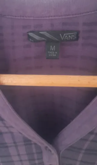 Camisa Vans a cuadros morada talla M