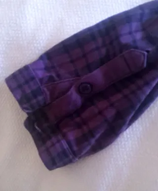 Camisa Vans a cuadros morada talla M