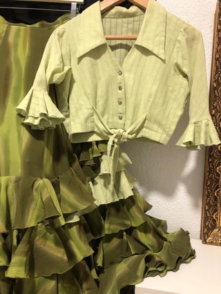 Conjunto de Flamenca Falda y Camisa Talla 40