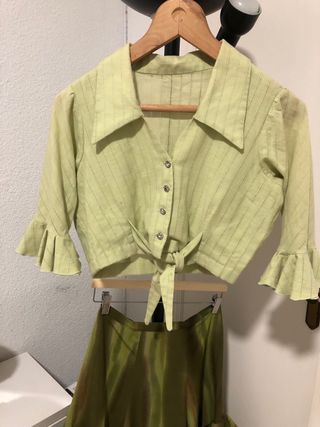 Conjunto de Flamenca Falda y Camisa Talla 40