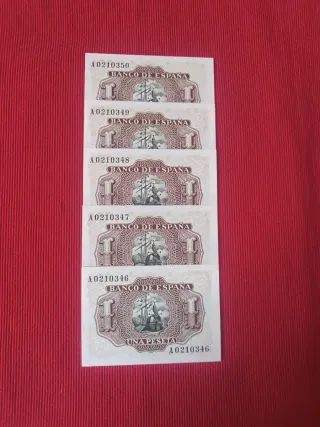 Billetes 1 Peseta de 1953 SC - Serie A