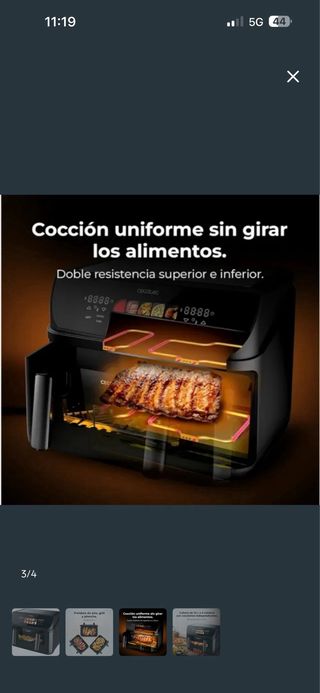 Cecofry Freidora de Aire Doble