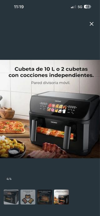 Cecofry Freidora de Aire Doble