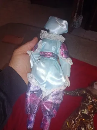 Bonito lote de figuras de arlequines de cerámica