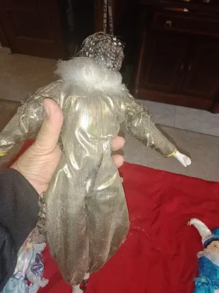Bonito lote de figuras de arlequines de cerámica