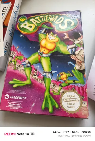 Cajas y manuales Battletoads NES (vacías)