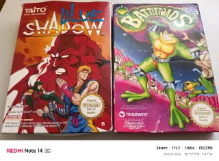Cajas y manuales Battletoads NES (vacías)