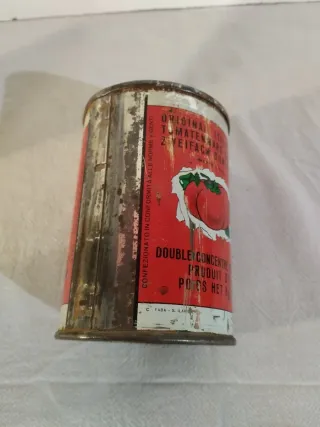 Lotto 3 scatole latta x conserva pomodoro vintage