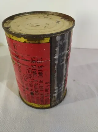 Lotto 3 scatole latta x conserva pomodoro vintage