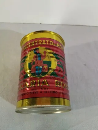 Lotto 3 scatole latta x conserva pomodoro vintage