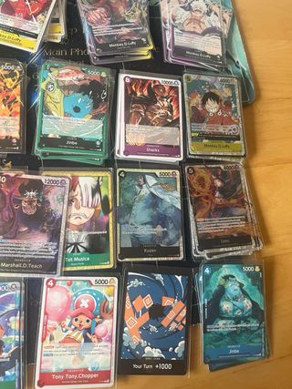 Lote 115 Cartas One piece tcg todo Promos, SR, L