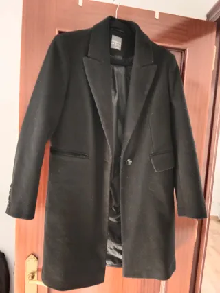 Abrigo largo negro Primark