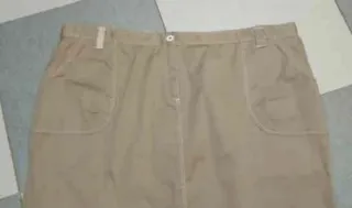 Falda beige talla 60 de El Corte Inglés