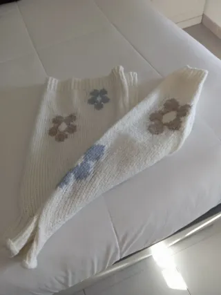 Jersey flores blanco talla M