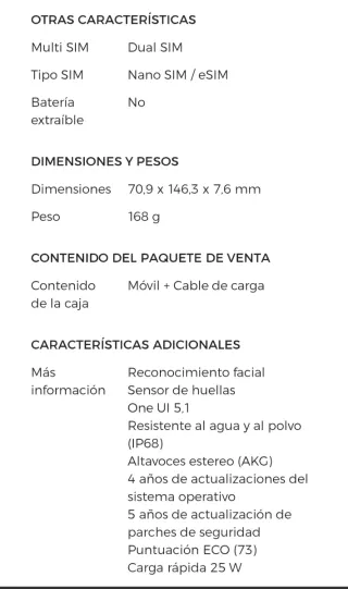 Samsung Galaxy S23 Bianco