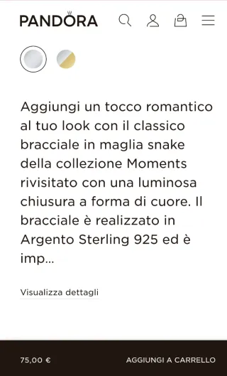 Bracciale componibile Pandora