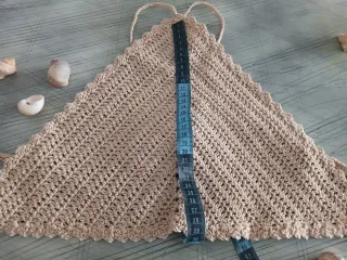 Top de crochet beige