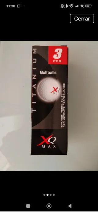 Pelotas de Golf Titanium XQ Max (3 uds)