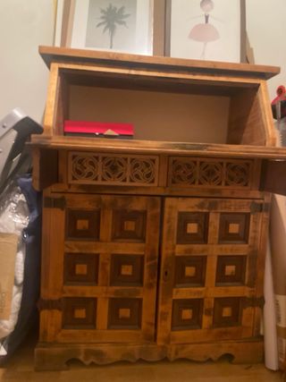 Mueble antiguo tocador-secreter madera