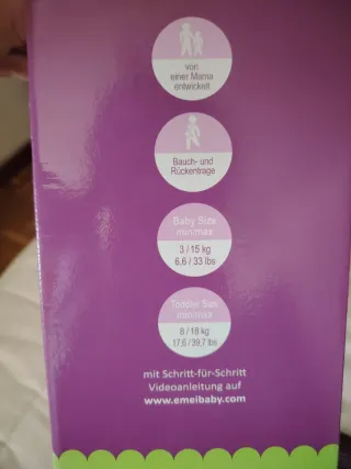 Mochila Portabebés Emeibaby Híbrida