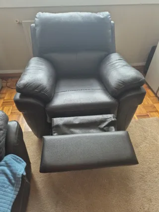 Sillón Relax Eléctrico Marrón oscuro