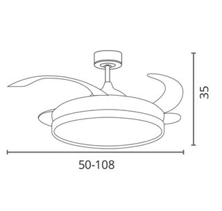 Lámpara Ventilador Techo BEL AIR HOME